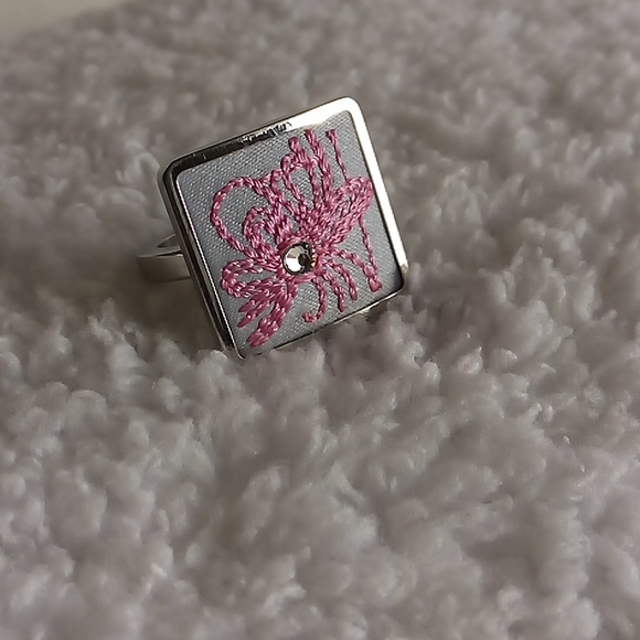 SWATCH BIJOUX FLOWER CAGE RING RARE - Picture 6 of 6